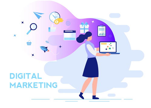 創意數字營銷女子插畫 賦能品牌，點亮數字文化新生態